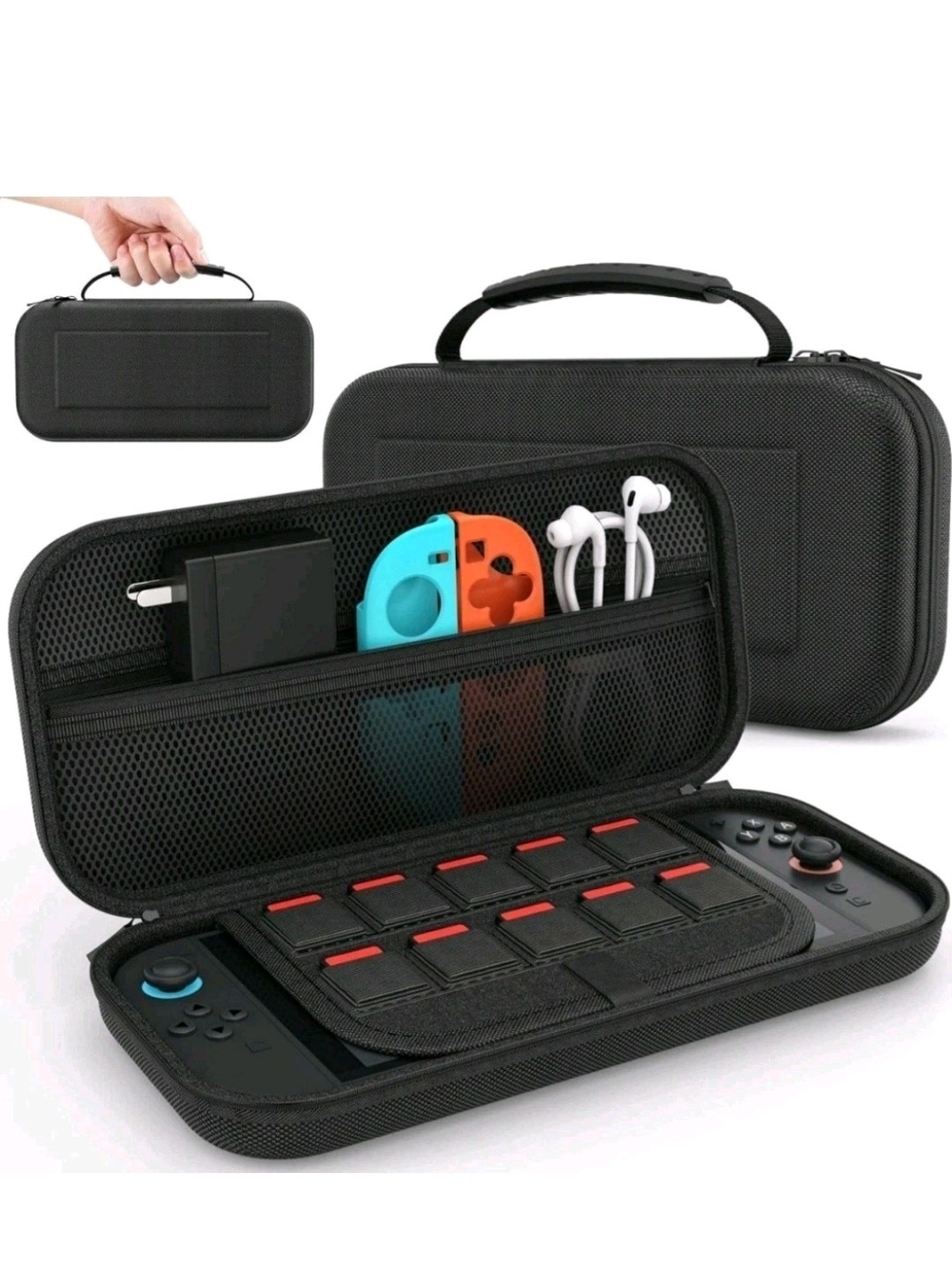 Protective Black Carrying Case for Nintendo Switch 2